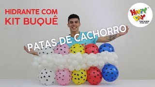 Conheça o KIT BUQUÊ PATAS DE CACHORRO  Decore com Hidrante de Balões [upl. by Airak834]