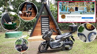 RIDE TO PAPINGS Staycation amp Campsite  TINY HOUSE with Jacuzzi  Mark and Ann [upl. by Irap84]