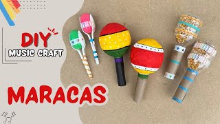 How To Make Maracas  3 EASY DIY Musical Instruments Craft Ideas [upl. by Kata]