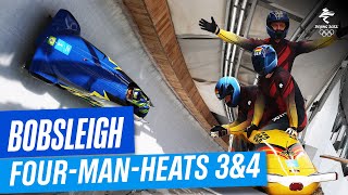 Bobsleigh  FourMan Heat 3 amp 4  Full Replay  Beijing2022 [upl. by Iver]