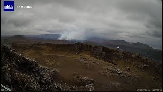 Iceland volcano hotspot  seen LIVE from Þorbjorn  wide [upl. by Haneekas]