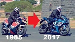 Suzuki GSXR History 1985  2017  Evolution of a SuperBike [upl. by Alexina]