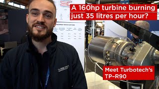 Turbotechs TP–R90 small turbine for light aircraft [upl. by Marigolda]