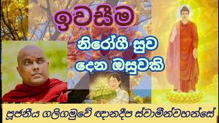 ඉවසීම නිරෝගී සුවදෙන ඔසුවකි  Galigamuwe Gnanadeepa Thero Bana 🙏🌺 [upl. by Oidale]