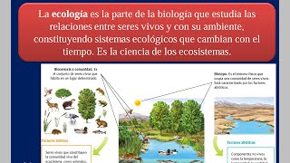 4º ESO Tema 7 Clase 1  El medio de los seres vivos [upl. by Thatcher]