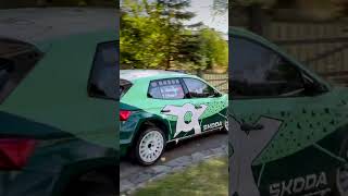 Andreas Mikkelsen rally test toksport skoda fabia rally2 [upl. by Kcirdnek958]