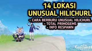 14 Lokasi UNUSUAL HILICHURL untuk Achievement quot ANEH SEKALIquot Genshin Impact [upl. by Whale]