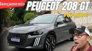 NOVO PEUGEOT 208 GT o que mudou Motor e versões 2025 [upl. by Zilber]