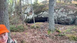 We found a bear cave is anyone home let’s go see [upl. by Esmerelda]