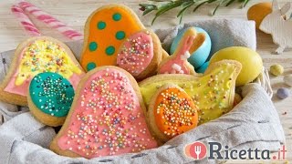 Biscotti di Pasqua glassati  Ricettait [upl. by Annawot338]