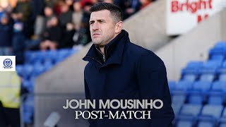 John Mousinho postmatch  Shrewsbury Town 03 Pompey [upl. by Nagol774]