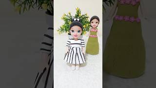 Zebra 🦓 Copy Dress  How to Make a Dress for a Doll with Clay  DIY  ASMR  DOll Dress Barbie Doll [upl. by Sinclair]