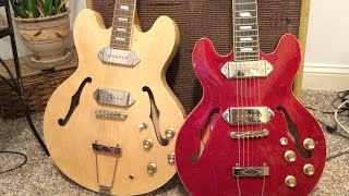 Epiphone Casino vs Epiphone Casino Coupe [upl. by Gorlicki65]