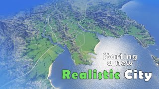 Starting a New Realistic City  Cities Skylines  Rockport 1 [upl. by Esenwahs]