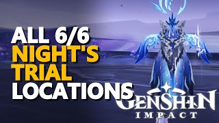 All Nights Trial Locations Genshin Impact [upl. by Basia]