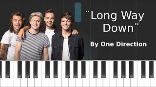 One Direction  Long Way Down Piano Tutorial  Chords  How To Play  Cover [upl. by Llenaej]