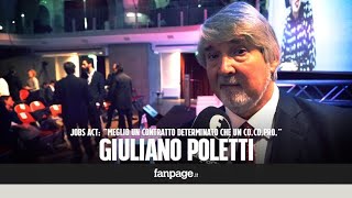 Poletti difende il Jobs act quotPrecarietà Meglio un contratto a tempo determinato che un cocoproquot [upl. by Arad]