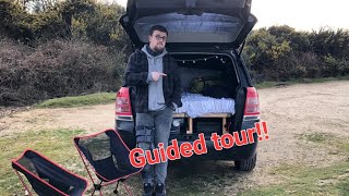 Vauxhall Zafira car Camper conversion [upl. by Ashwin577]