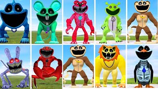 EVOLLUTION OF ALL FAMILY CREATURE SMILING FORGOTTEN  I HACKED PLAYTIME CHAPTER 4 In Garrys Mod [upl. by Manoop300]