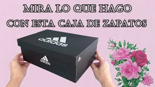 Convierte una simple caja de zapatos de cartón en un organizador de mesa para tu zona de trabajo DIY [upl. by Cr]