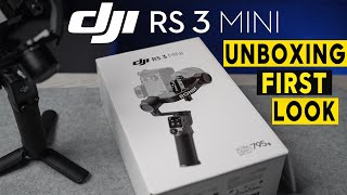 DJI RS3 Mini  FIRST LOOK and UNBOXING [upl. by Odinevneib]