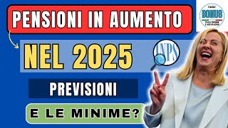 PENSIONI 2025 NOVITÀ IN ARRIVO 👉 AUMENTERANNO da GENNAIO con la NUOVA RIVALUTAZIONE Previsioni [upl. by Mahda]