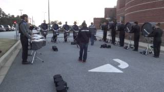 James F Byrnes Rebel Regiment Percussion Cadence 2014 [upl. by Oivatco]