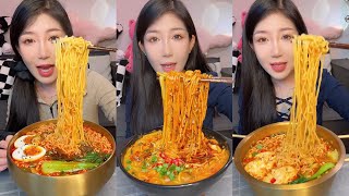 ASMR SOSLU ÇİN YEMEKLERİ YEME  MUKBANG CHINESE SPICY EATING SHOW [upl. by Noreh]