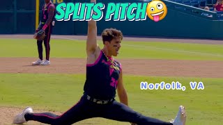 Norfolk Game 3 Splits Pitch gone bad [upl. by Namsu]