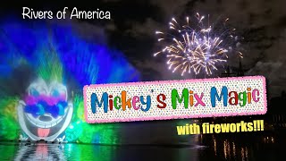 Mickey’s Mix Magic with Fireworks at the best viewing spot [upl. by Neufer]