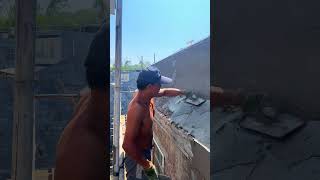 The process of plastering exterior walls [upl. by Heuser]