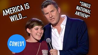 Adam Hills On America  Happyism  Universal Comedy [upl. by Shwalb949]