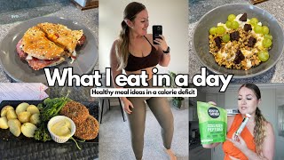 WHAT I EAT IN A DAY in a calorie deficit Ft GET LEAN calorie counter [upl. by Dunston]