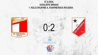 HALUBJAN vs VOJVODINA 02 1 kolo skupine A Kvarnerska rivijera [upl. by Idalina]