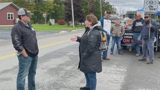 Maine Senate President Troy Jackson supports striking millworkers [upl. by Stella210]