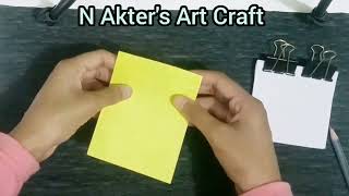 A Note Book Making Tutorial How To Make A Small Notebook Simple Paper Craft [upl. by Macdonell471]