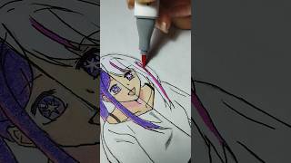 Drawing Oshi No Ko part 2 with markers and pencil shorts art anime pencildrawing [upl. by Scheider]