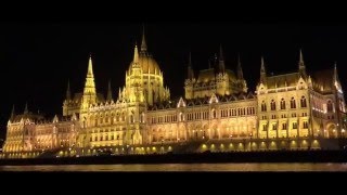 HD  BUDAPEST Danube River Cruise at Night [upl. by Oecile]