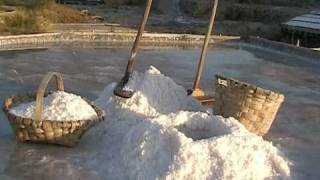 Salt production in the Salt Valley of Añana Salinas de Añana Basque Country Spain [upl. by Airemahs]