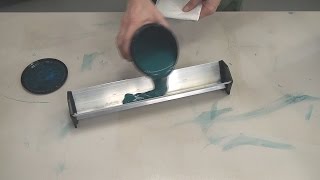 Screen Printing TShirts How To Pour Emulsion Into Your Scoop Coater [upl. by Eahsram907]