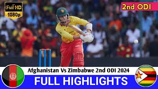 Afghanistan Vs Zimbabwe 2nd ODI Match Highlights 2024  AFG Vs ZIM 2nd ODI 2024 Match Highlights [upl. by Cohligan150]