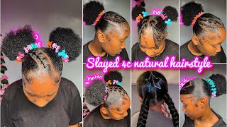 🦄🌸🍬2024 Easy amp Elegant 4c natural HAIRSTYLES  𝐒𝐥𝐚𝐲𝐞𝐝 edges 🍋 [upl. by Marleah893]