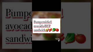 Pumpernickel BLT  How to make an avocado BTL on pumpernickel bread [upl. by Anertak540]