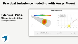 Turbulence modeling with Ansys Fluent  3D pipe  Part 1 [upl. by Anaihsat13]