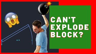 3 AUTOCAD TRICKS to EXPLODE BLOCKS [upl. by Orsa]