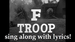 F Troop theme song  lyrics on screen [upl. by Nesyrb770]