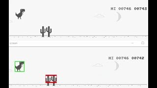 Googles Trex game with OpenCV image recognition [upl. by Esta201]