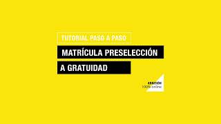 Tutorial Paso a Paso Matrícula Preselección a Gratuidad [upl. by Kernan537]