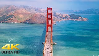 San Francisco 4K  Bay Area amp Downtown Scenic Drive  Golden Gate Bridge  California [upl. by Inahs]