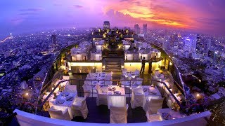 Banyan Tree Hotel Bangkok Thailand most AMAZING rooftop in the world [upl. by Halsted]